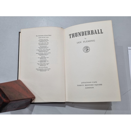 750 - IAN FLEMING, Thunderball, pub Jonathan Cape 1st edition 1961, Gildrose Productions Ltd, no dust wrap... 