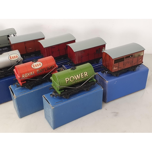 1016 - Eleven boxed Hornby Dublo 3-rail Wagons comprising 2x Horse Boxes, 2x Fish Van, LMR Brake, Cattle Tr... 