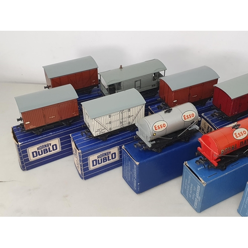 1016 - Eleven boxed Hornby Dublo 3-rail Wagons comprising 2x Horse Boxes, 2x Fish Van, LMR Brake, Cattle Tr... 