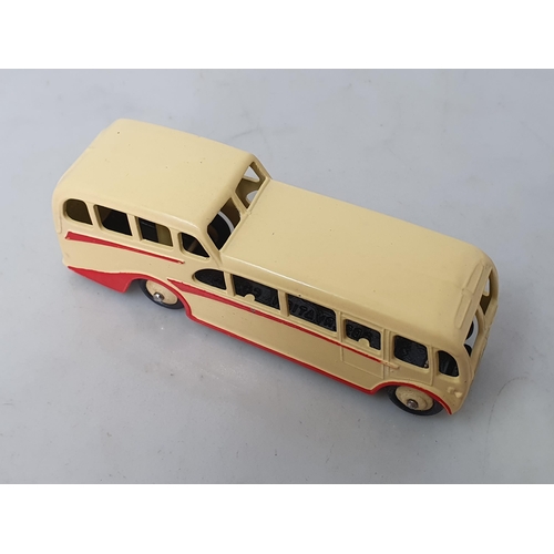 1021 - A Dinky Toys No.29f Observation Coach in cream with red flash, M