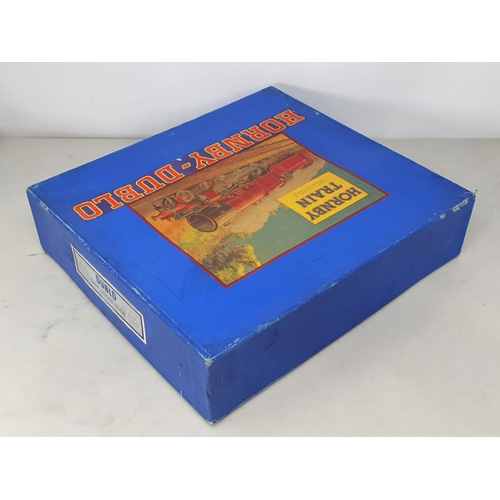 1027 - A boxed Hornby Dublo EDG7 Royal Scot SR Goods Set, contents Nr M-M, box base generally VG-Ex, lid VG... 