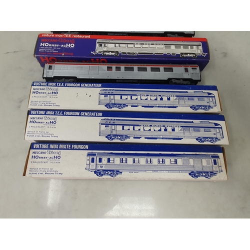 1038 - Five boxed Hornby Acho INOX Coaches comprising 2x 7453, 7456, 2x 7457, all in unused condition, boxe... 