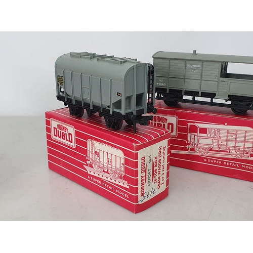 1042 - Three boxed Hornby Dublo Export Wagons including 4462 WR Goods Brake, 4475 12-ton Ventilated Van, 48... 