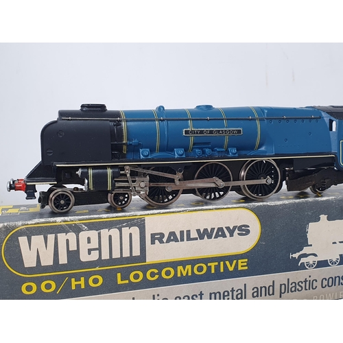 1050 - A boxed Wrenn W2229 'City of Glasgow' Locomotive in BR blue livery, M, unused, complete with instruc... 