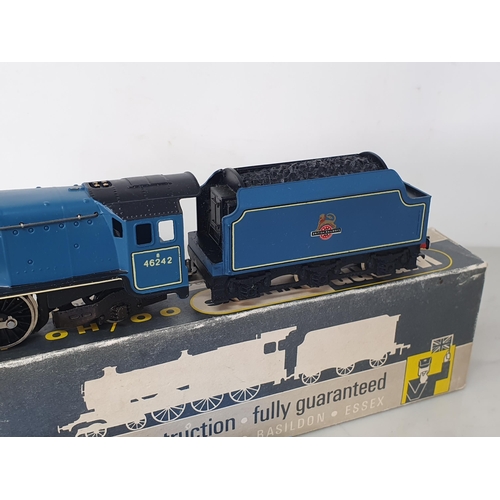 1050 - A boxed Wrenn W2229 'City of Glasgow' Locomotive in BR blue livery, M, unused, complete with instruc... 