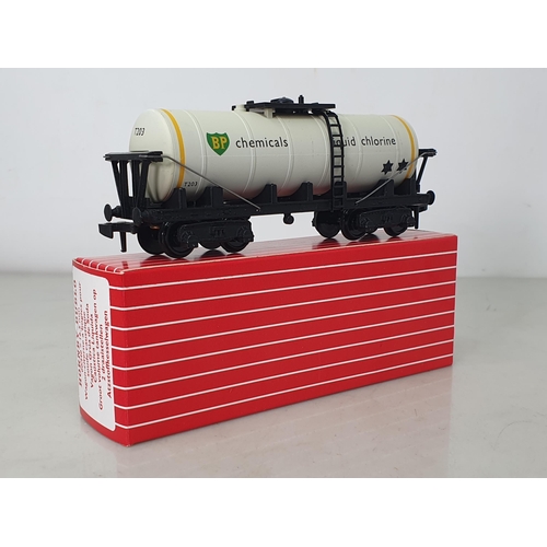 1057 - A boxed Hornby Dublo 'Never was' 4686 BP Chemicals Bogie Tanker, unused in perfect condition, box is... 