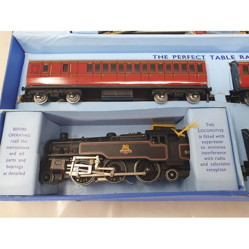 1081 - A boxed Hornby Dublo EDP14 2-6-4 Passenger Set, superb example. Locomotive test run only, coaches in... 