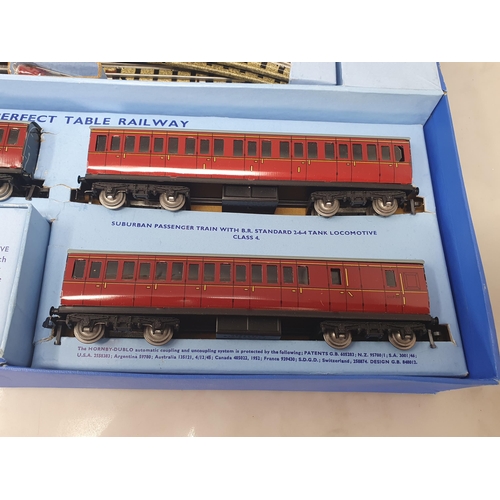 1081 - A boxed Hornby Dublo EDP14 2-6-4 Passenger Set, superb example. Locomotive test run only, coaches in... 