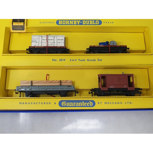 1093 - A boxed Hornby Dublo 2019 2-6-4T Goods Set. First issue with metal couplings, unused in mint conditi... 