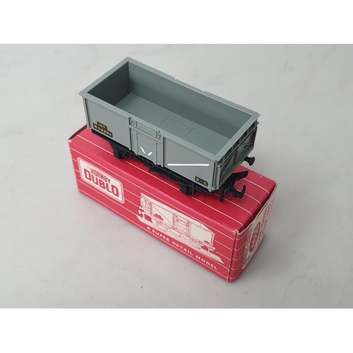 1094 - A boxed Hornby Dublo rare 4655 open brake gear grey Mineral Wagon, M, box in superb condition with p... 