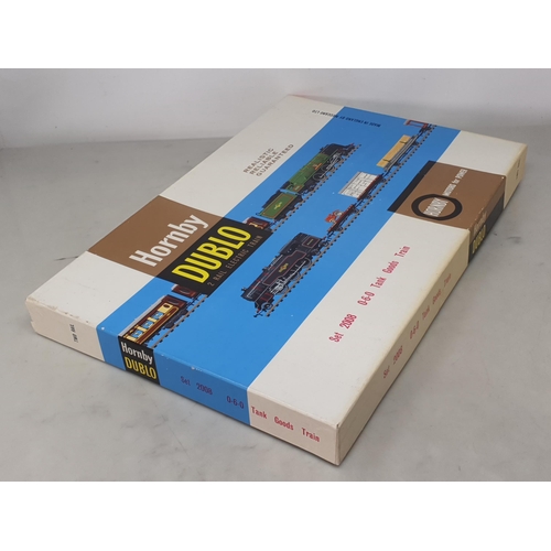 1115 - A rare Hornby Dublo 2008 late boxed 0-6-0 Goods Set. Set in blue and white box is difficult to find,... 