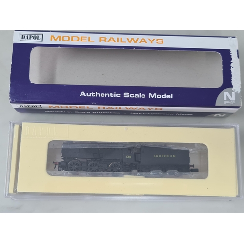 1212 - A boxed Dapol N gauge Q1 Class Locomotive in Southern Region black livery