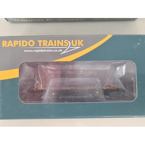 1220 - Three boxed Rapido Trains N gauge 'Conflat P' Wagons Triple Packs and two boxed 'Conflat P' Wagons