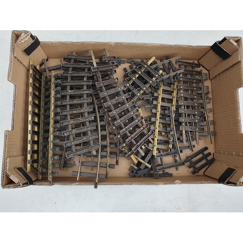 1236 - A box containing 1x 1200E RH Point, 1x 1210E LH Point and various LGB short Straight and Curved Trac... 