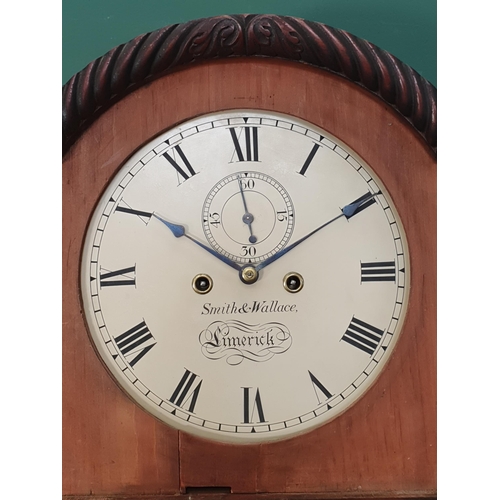 561 - A 19th Century mahogany cased Eight Day Long Case Clock, with circular painted dial bearing the name... 