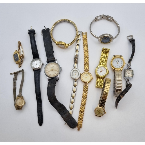 159 - A Collection of 12 Modern & Vintage Wristwatches including Rotary, Grovana, Simonat etc