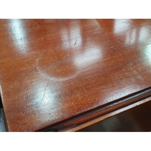 3 - A 19th Century mahogany Pembroke Table on turned supports 3ft 3in W x 2ft 5in H (R2)