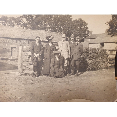 226 - A large Box of early Photographs including portraits, weddings, family scenes, military, etc (R6)