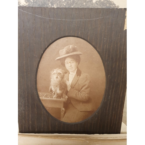 226 - A large Box of early Photographs including portraits, weddings, family scenes, military, etc (R6)