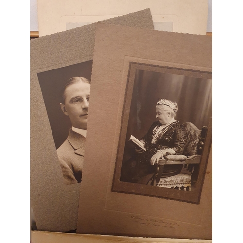 226 - A large Box of early Photographs including portraits, weddings, family scenes, military, etc (R6)