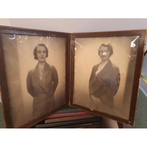 227 - A bag of early Photographs including  family portraits, many in folders (R5)