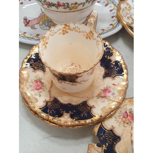 309 - A Tuscan china part Tea Set, Paragon Cups and Saucers, a Wedgwood jasperware Box and Cover, etc, (R4... 