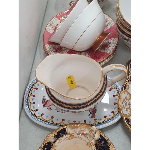 309 - A Tuscan china part Tea Set, Paragon Cups and Saucers, a Wedgwood jasperware Box and Cover, etc, (R4... 