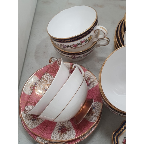 309 - A Tuscan china part Tea Set, Paragon Cups and Saucers, a Wedgwood jasperware Box and Cover, etc, (R4... 