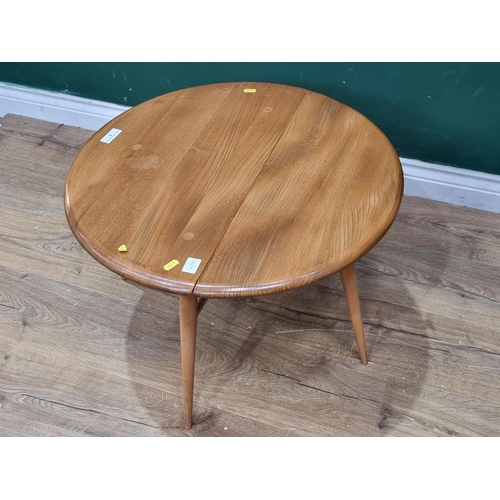 5 - An Ercol blonde elm dropleaf Coffee Table 2ft W x 1ft 4in H (R2)