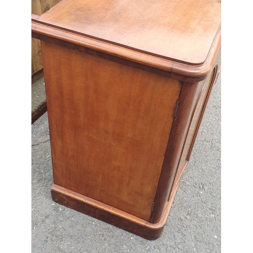 540 - A Victorian mahogany mirror back Sideboard fitted single drawer above pair of cupboard doors, flanke... 