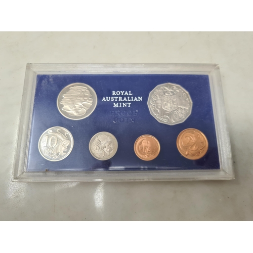 99 - A Set of six Australian Proof Coins, 1980, and two United States five coin Proof Sets, 1992