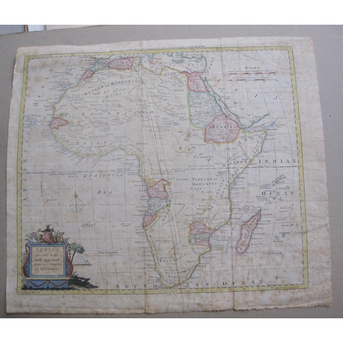 368 - A Folio of engraved maps, many of African interest, subjects include 'Aethiopia superior del Interio... 