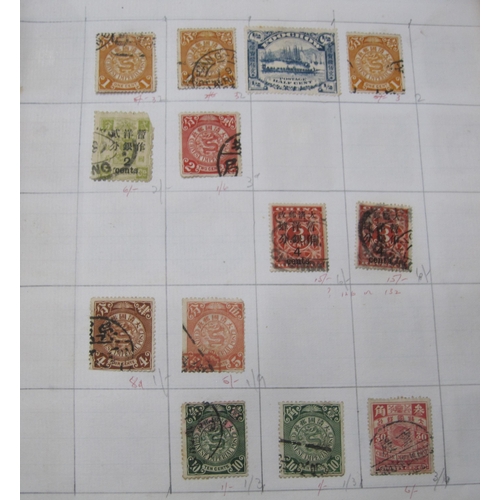 401 - An Album of All World Stamps, all used, c 1860- c 1914, with interest in Italy, Japan, China, Austri... 