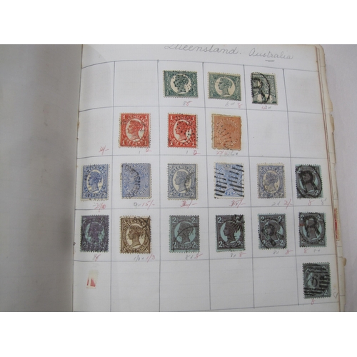 401 - An Album of All World Stamps, all used, c 1860- c 1914, with interest in Italy, Japan, China, Austri... 