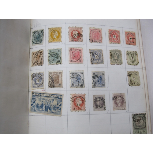 401 - An Album of All World Stamps, all used, c 1860- c 1914, with interest in Italy, Japan, China, Austri... 