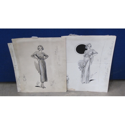 405 - FRANKLIN WHITE. Six sketch books containing pencil sketches by the artist, principally landscapes, v... 