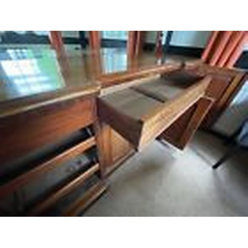 540 - A Victorian mahogany mirror back Sideboard fitted single drawer above pair of cupboard doors, flanke... 