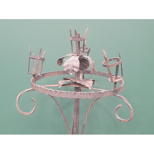 458 - A Wrought Iron Candle stand (R7)