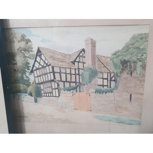 318 - W.E. Fearnyside - A Cottage at Eardisland, signed watercolour, 9.5