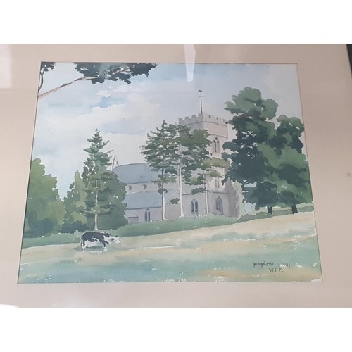 318 - W.E. Fearnyside - A Cottage at Eardisland, signed watercolour, 9.5