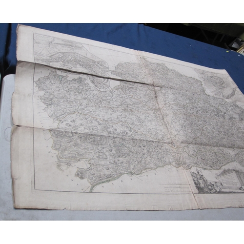 364 - JOHN ROCQUE. An engraved ' Topographical Map of the County of Armagh '(1760) printed for Robert Saye... 