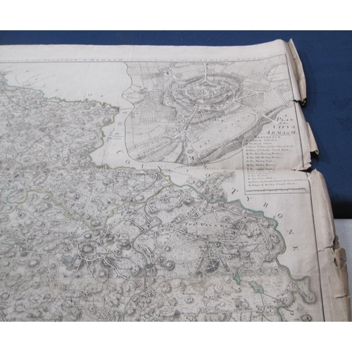 364 - JOHN ROCQUE. An engraved ' Topographical Map of the County of Armagh '(1760) printed for Robert Saye... 