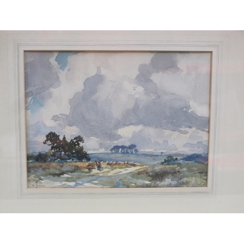 378 - WILLIAM HYAMS. On a Farmstead, watercolour, 11 x 15 in; and three other watercolours by the same art... 