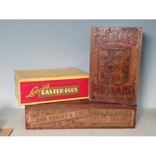 39 - A collection of Advertising including, a John Knight & Sons Toilet Soaps Box, a Lovell's Easter Eggs... 