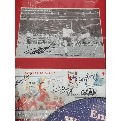 486 - England Football related items and memorabilia including, The Makita Collection Goals, The Official ... 