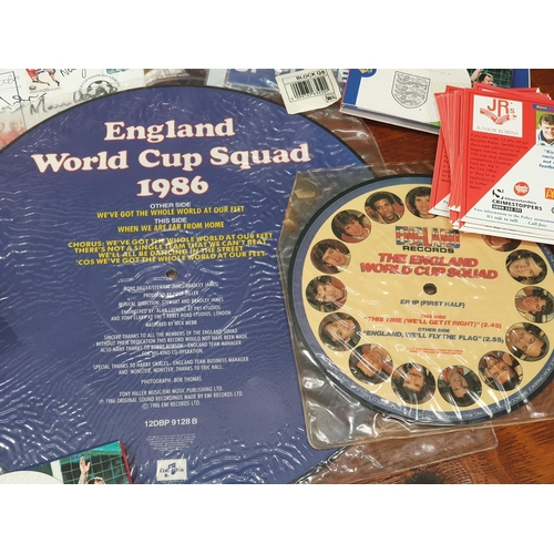 486 - England Football related items and memorabilia including, The Makita Collection Goals, The Official ... 