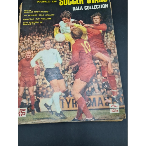 56 - Two 1970 Football Sticker Albums of World Cup and First Division Teams and 1966 World Cup Radio Time... 