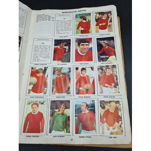 56 - Two 1970 Football Sticker Albums of World Cup and First Division Teams and 1966 World Cup Radio Time... 