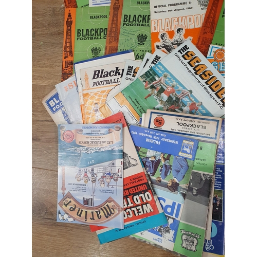 68 - A collection of Football Programmes including Blackpool, Sunderland, Blackburn Rovers, etc. (R9)