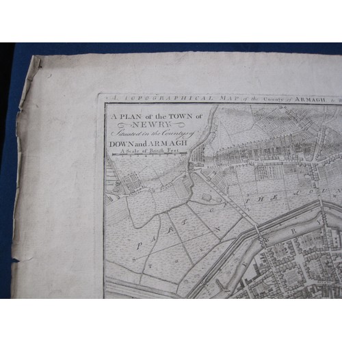 364 - JOHN ROCQUE. An engraved ' Topographical Map of the County of Armagh '(1760) printed for Robert Saye... 